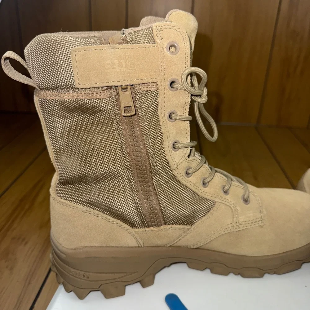 5.11 Tactical Speed 3.0 Desert Side Zip Boots Coyote Brown 12337 Mens 9.5